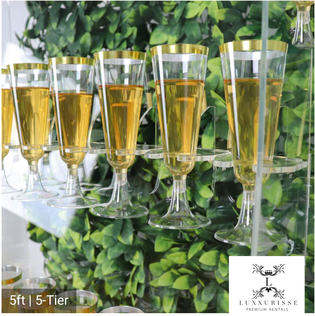 40 Glass Champagne Tower
